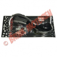 Quad/Atv - Pitbike Dirtbike Quad hand kappenset zwart met beugels - 2156 (B-10-1-6)
